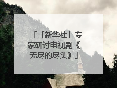 「新华社」专家研讨电视剧《无尽的尽头》