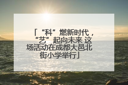 “科”燃新时代，“艺”起向未来 这场活动在成都大邑北街小学举行