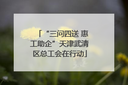 “三问四送 惠工助企”天津武清区总工会在行动