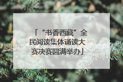 “书香西藏”全民阅读集体诵读大赛决赛圆满举办