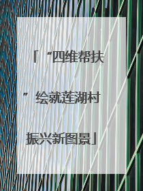 “四维帮扶”绘就莲湖村振兴新图景