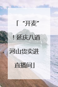“开麦”！延庆八道河山货卖进直播间