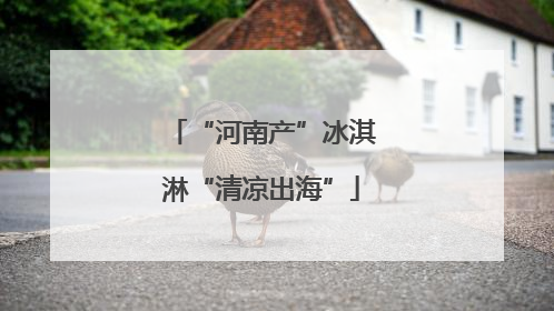“河南产”冰淇淋“清凉出海”