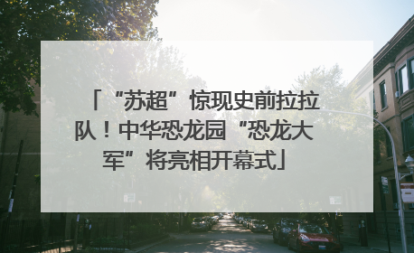 “苏超”惊现史前拉拉队！中华恐龙园“恐龙大军”将亮相开幕式