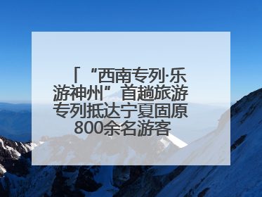 “西南专列·乐游神州”首趟旅游专列抵达宁夏固原 800余名游客开启清凉之旅