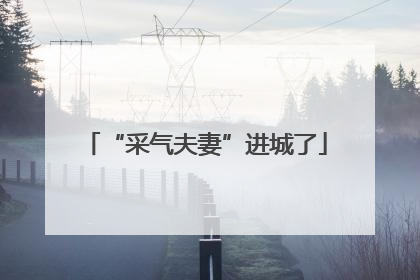 “采气夫妻”进城了
