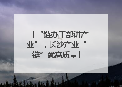 “链办干部讲产业”，长沙产业“链”就高质量