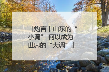 灼言｜山东的“小调” 何以成为世界的“大调”