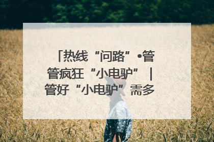 热线“问路”•管管疯狂“小电驴”｜管好“小电驴”需多部门形成合力