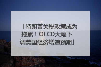 特朗普关税政策成为拖累！OECD大幅下调美国经济增速预期