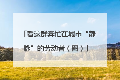 看这群奔忙在城市“静脉”的劳动者（图）