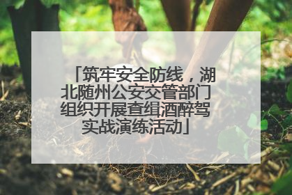 筑牢安全防线，湖北随州公安交管部门组织开展查缉酒醉驾实战演练活动