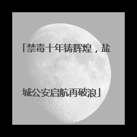 禁毒十年铸辉煌，盐城公安启航再破浪