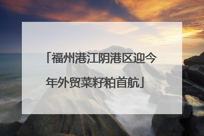 福州港江阴港区迎今年外贸菜籽粕首航