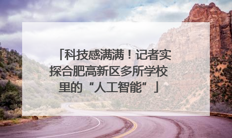 科技感满满！记者实探合肥高新区多所学校里的“人工智能”