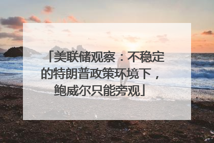 美联储观察：不稳定的特朗普政策环境下，鲍威尔只能旁观