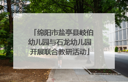 绵阳市盐亭县岐伯幼儿园与石龙幼儿园开展联合教研活动