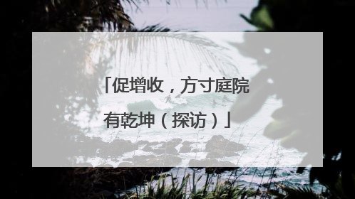 促增收，方寸庭院有乾坤（探访）