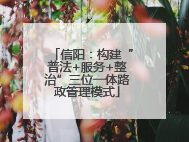 信阳：构建“普法+服务+整治”三位一体路政管理模式