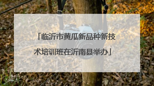 临沂市黄瓜新品种新技术培训班在沂南县举办
