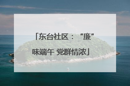 东台社区：“廉”味端午 党群情浓