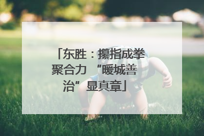 东胜：攥指成拳聚合力 “暖城善治”显真章