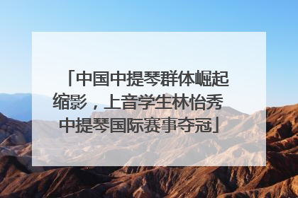 中国中提琴群体崛起缩影，上音学生林怡秀中提琴国际赛事夺冠