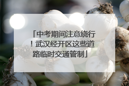 中考期间注意绕行！武汉经开区这些道路临时交通管制