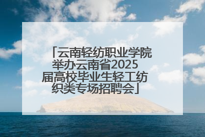 云南轻纺职业学院举办云南省2025届高校毕业生轻工纺织类专场招聘会