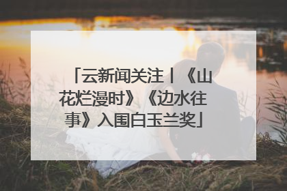 云新闻关注丨《山花烂漫时》《边水往事》入围白玉兰奖