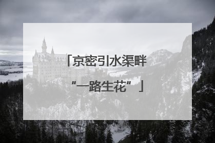 京密引水渠畔“一路生花”