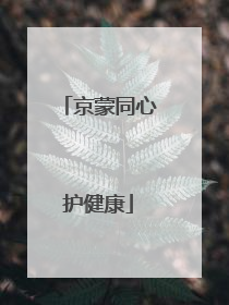 京蒙同心护健康