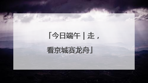 今日端午｜走，看京城赛龙舟
