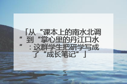 从“课本上的南水北调”到“掌心里的丹江口水”：这群学生把研学写成了“成长笔记”