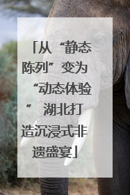 从“静态陈列”变为“动态体验” 湖北打造沉浸式非遗盛宴