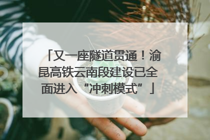 又一座隧道贯通！渝昆高铁云南段建设已全面进入“冲刺模式”