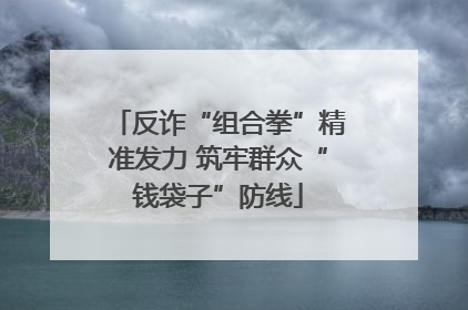 反诈“组合拳”精准发力 筑牢群众“钱袋子”防线