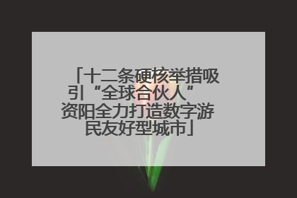 十二条硬核举措吸引“全球合伙人” 资阳全力打造数字游民友好型城市