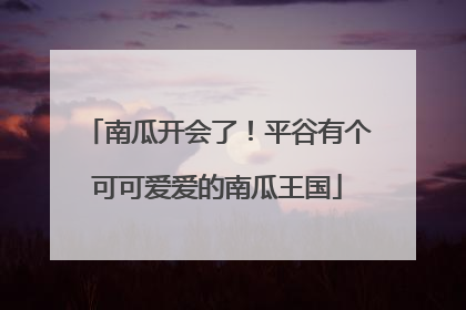南瓜开会了！平谷有个可可爱爱的南瓜王国
