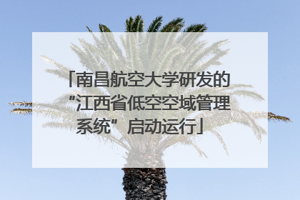 南昌航空大学研发的“江西省低空空域管理系统”启动运行
