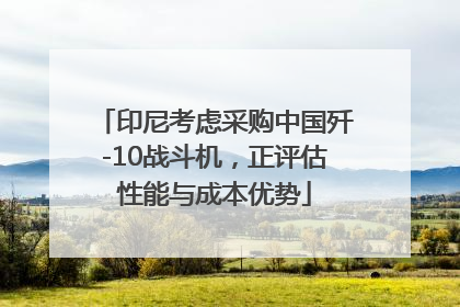 印尼考虑采购中国歼-10战斗机，正评估性能与成本优势