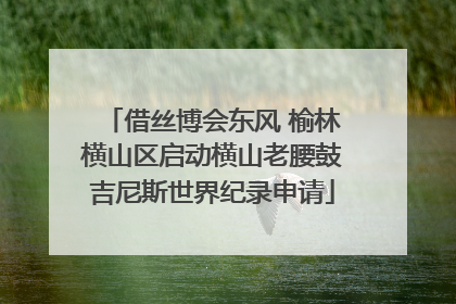 借丝博会东风 榆林横山区启动横山老腰鼓吉尼斯世界纪录申请