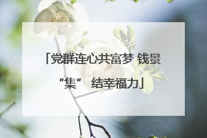 党群连心共富梦 钱景 “集” 结幸福力