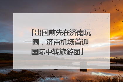 出国前先在济南玩一圈，济南机场首迎国际中转旅游团