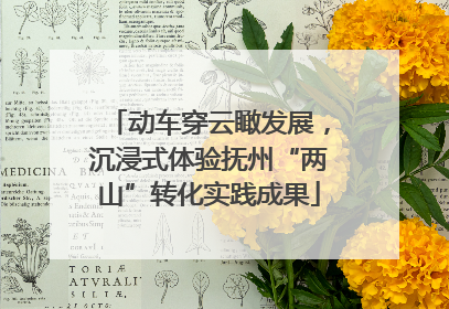 动车穿云瞰发展，沉浸式体验抚州“两山”转化实践成果