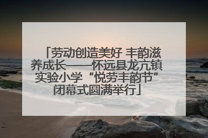 劳动创造美好 丰韵滋养成长——怀远县龙亢镇实验小学“悦劳丰韵节”闭幕式圆满举行