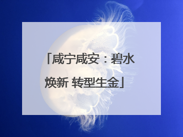 咸宁咸安：碧水焕新 转型生金
