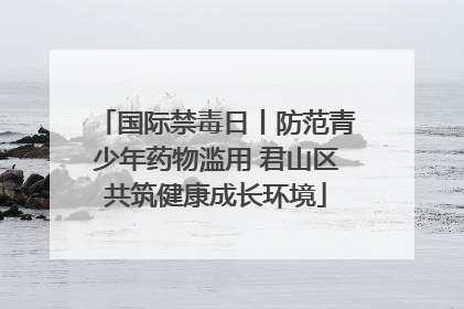 国际禁毒日丨防范青少年药物滥用 君山区共筑健康成长环境