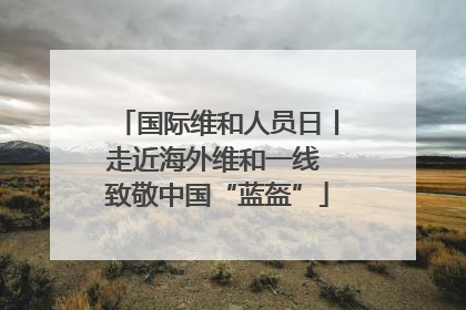 国际维和人员日丨走近海外维和一线 致敬中国“蓝盔”