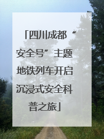 四川成都“安全号”主题地铁列车开启沉浸式安全科普之旅